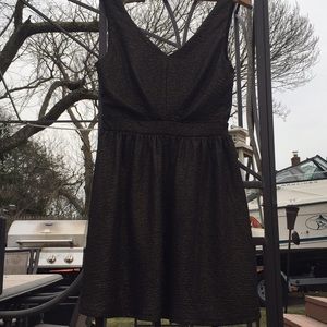 Black and gold cocktail dress size medium